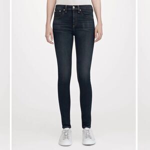 Rag & Bone High Rise Skinny Jeans Bedford Wash Women’s Size 24 Dark Wash